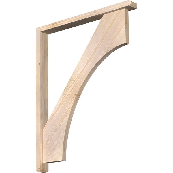 Ekena Millwork Westlake Craftsman Smooth Bracket w/ Offset Brace, Douglas Fir, 3 1/2"W x 34"D x 42"H BKT0402X34X42WTL04SDF - main